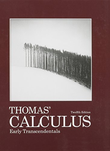 thomas calculus early transcendentals 13th